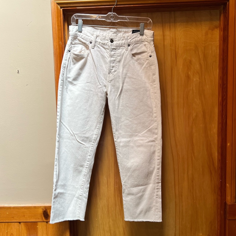 Vince White Ankle Crop Jeans